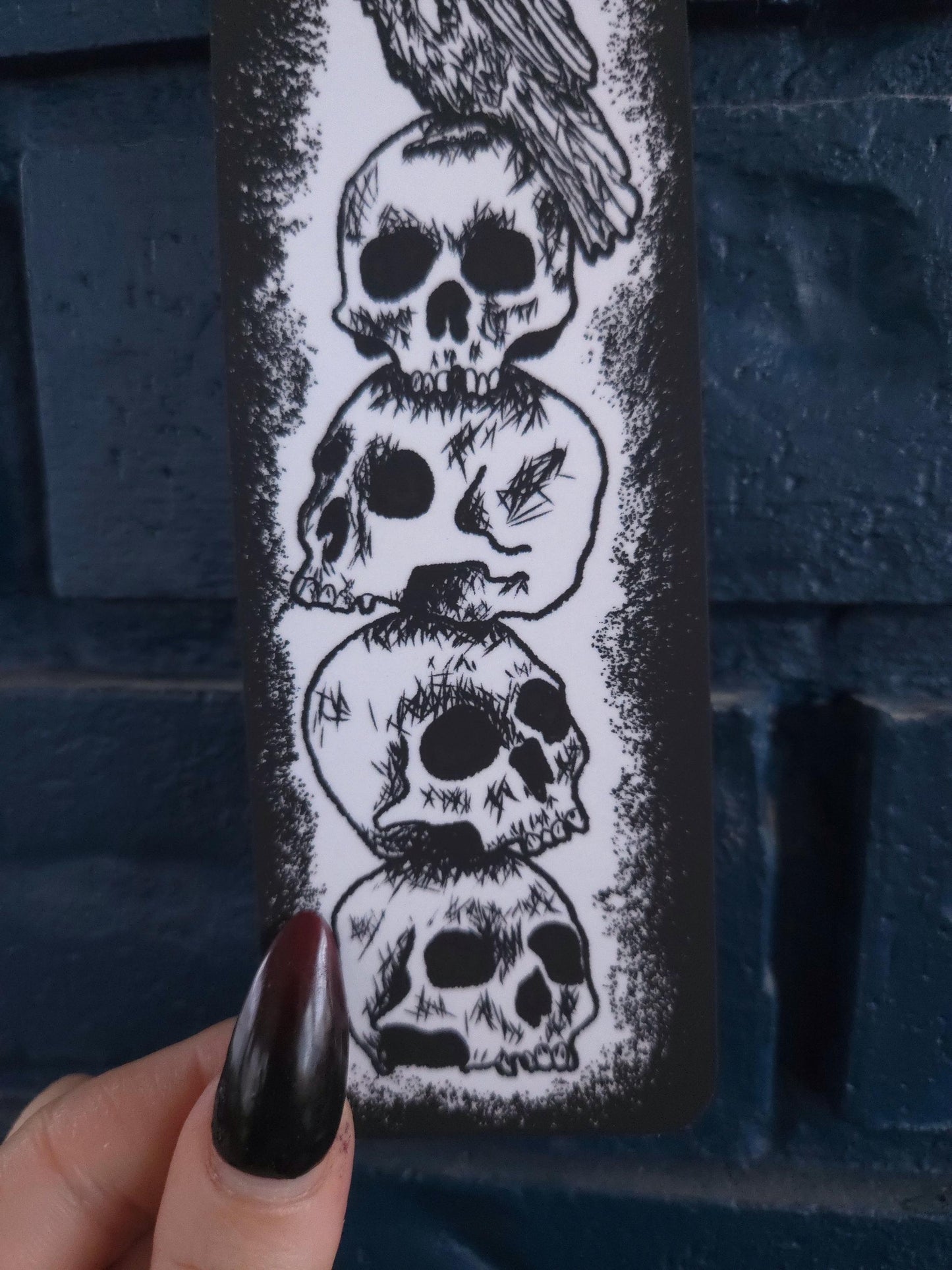 Skulls and Crow Bookmark