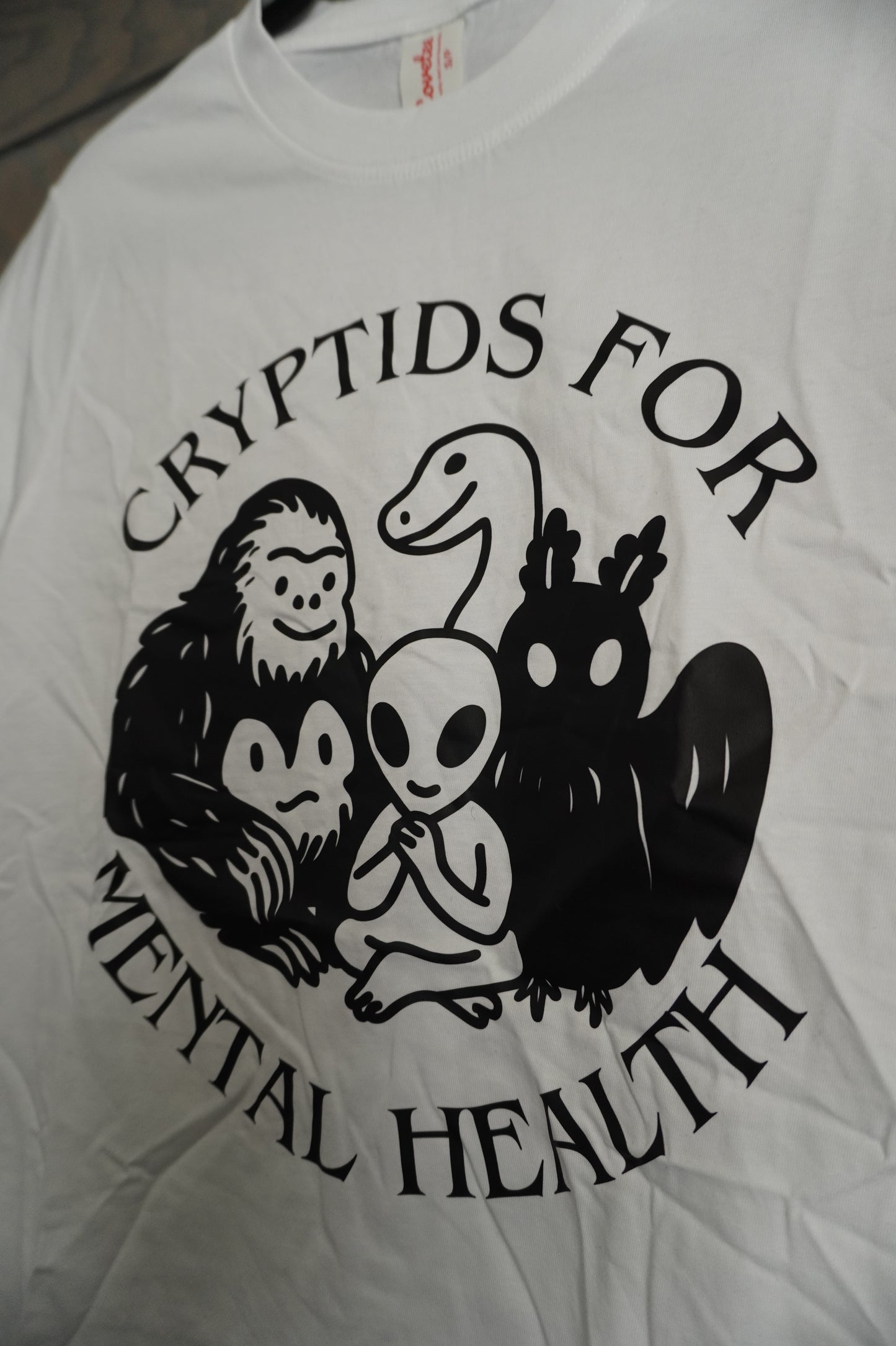 Cryptids For Mental Health T-Shirt - White
