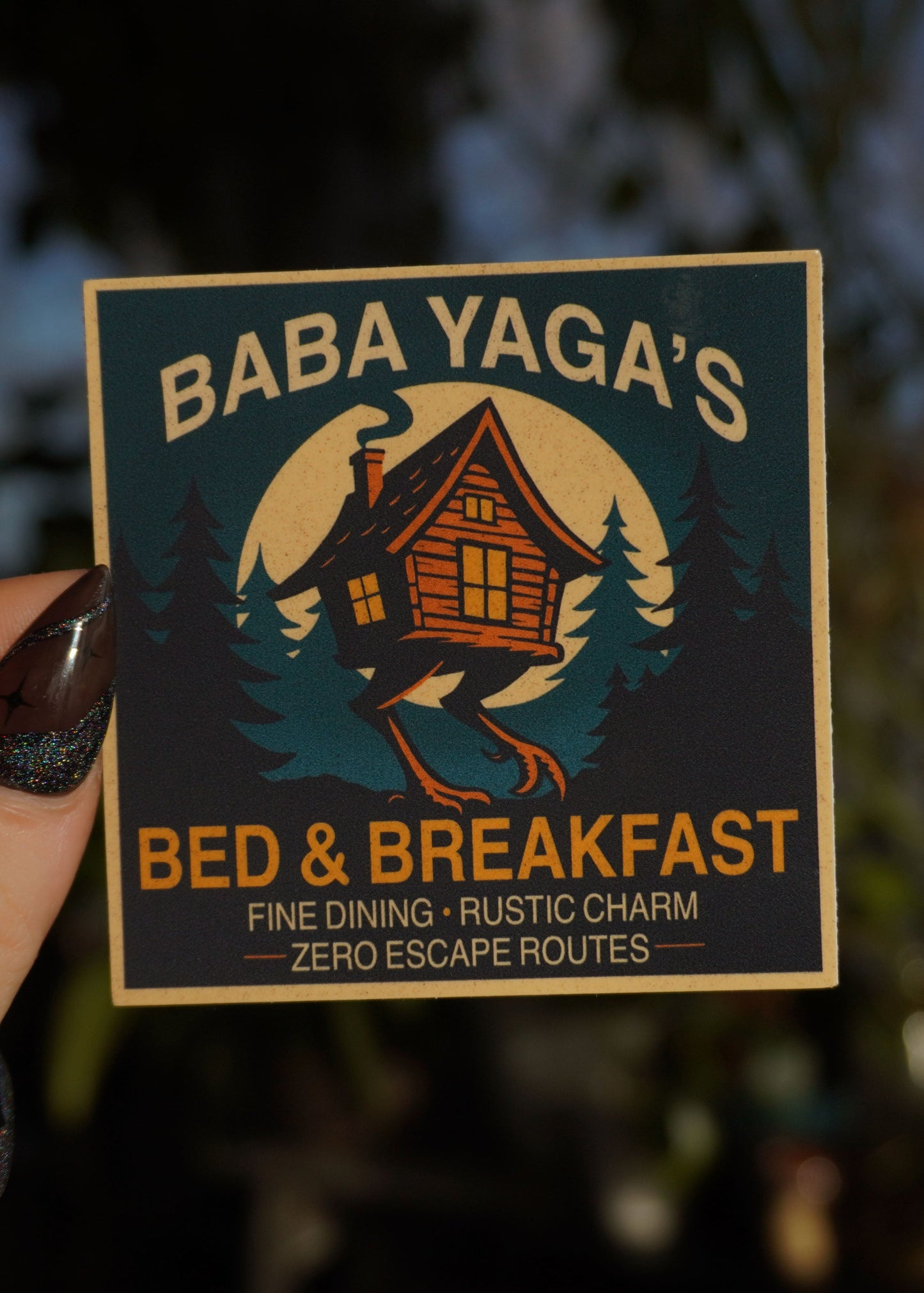 Baba Yaga's B&B Sticker
