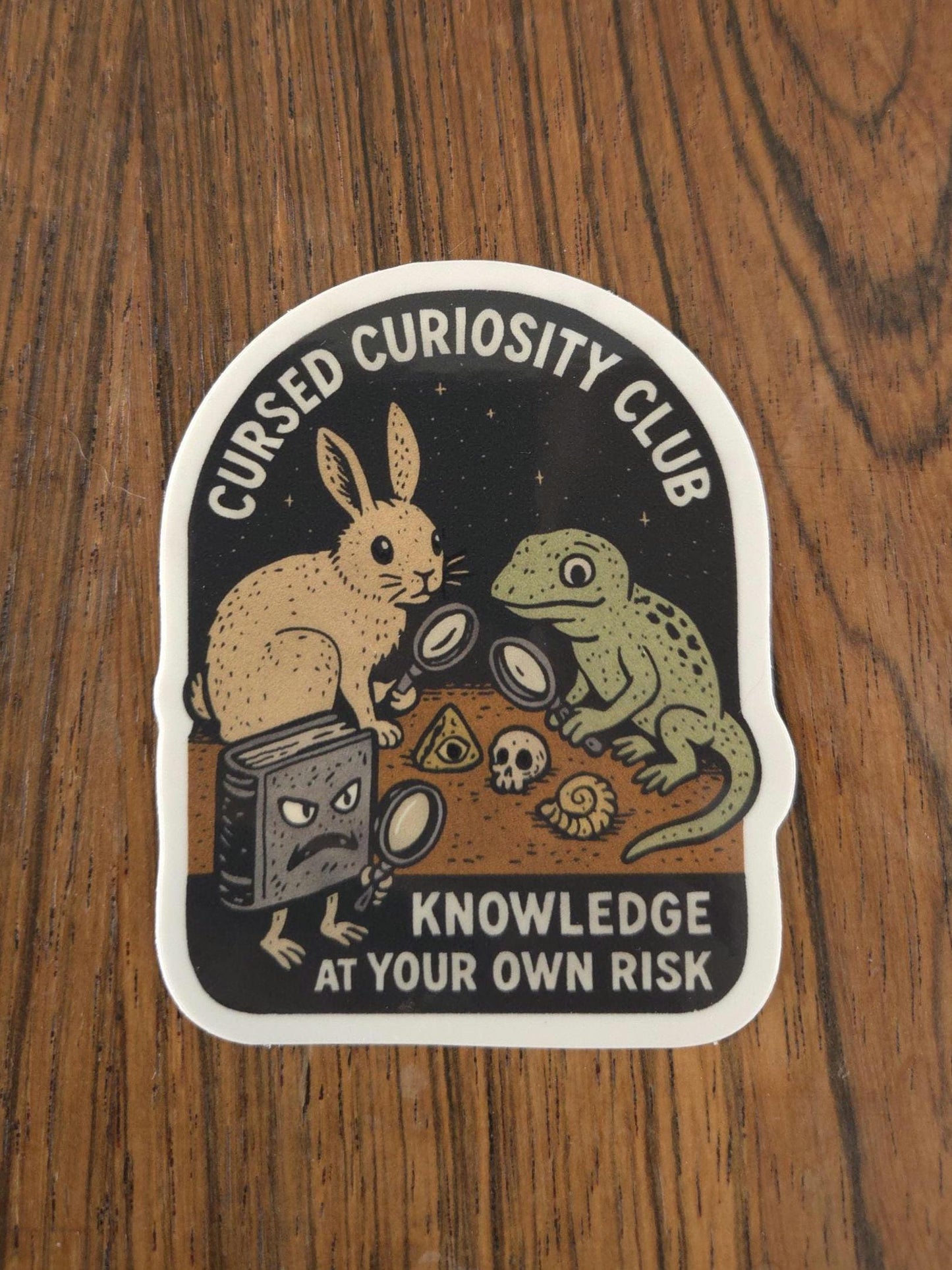 Cursed Curiosity Club Sticker