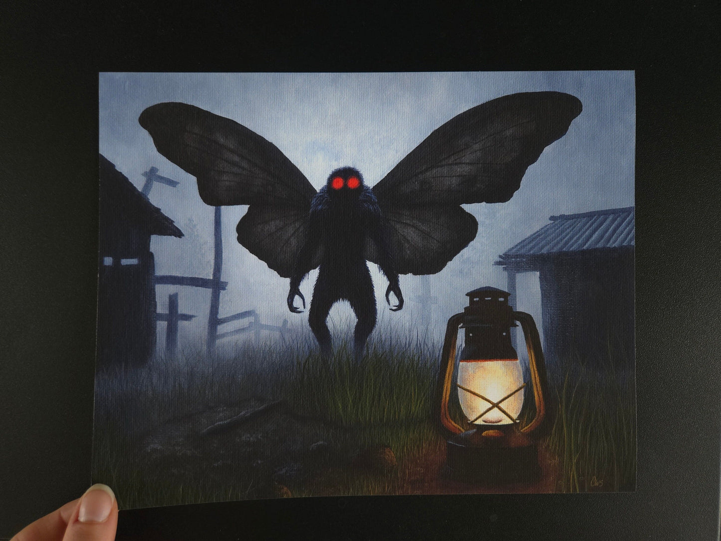 "The Omen" Mothman Fine Art Print