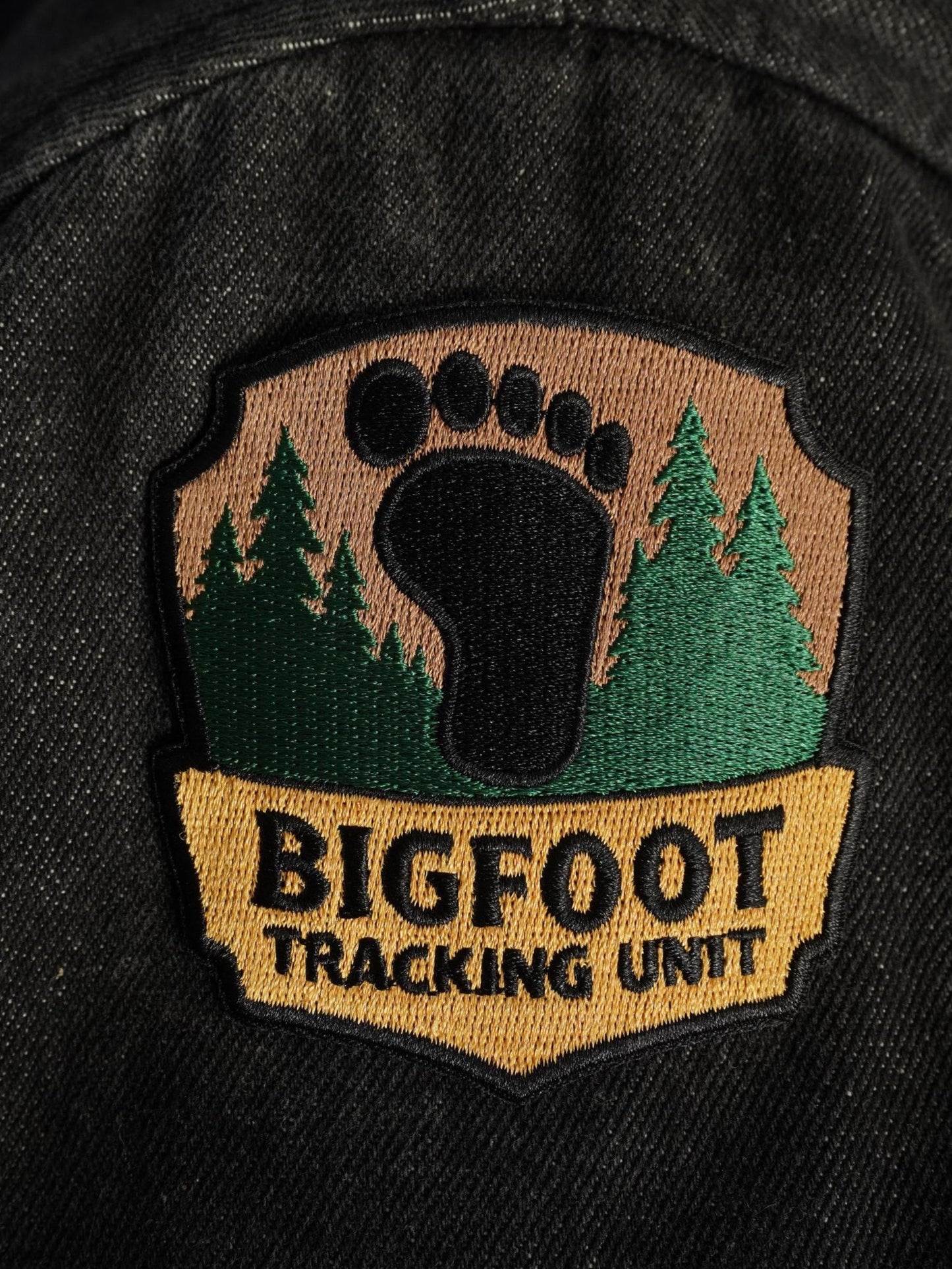 Bigfoot Tracking Unit Embroidered Iron-On Patch