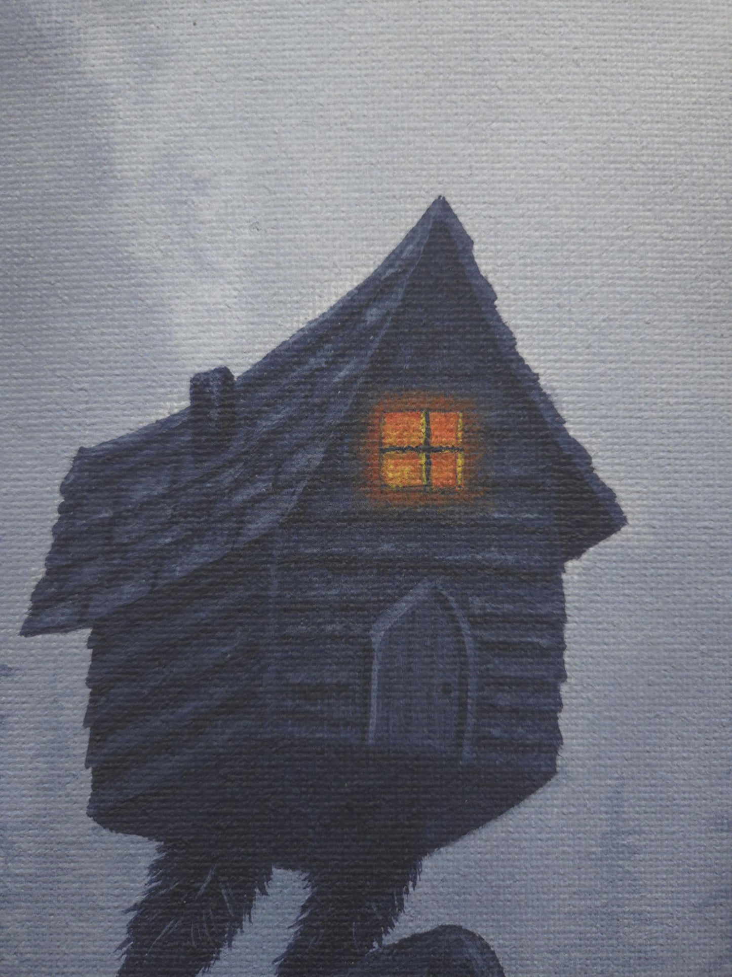 "The Witch" Baba Yaga's Hut Stretched Canvas Fine Art Print