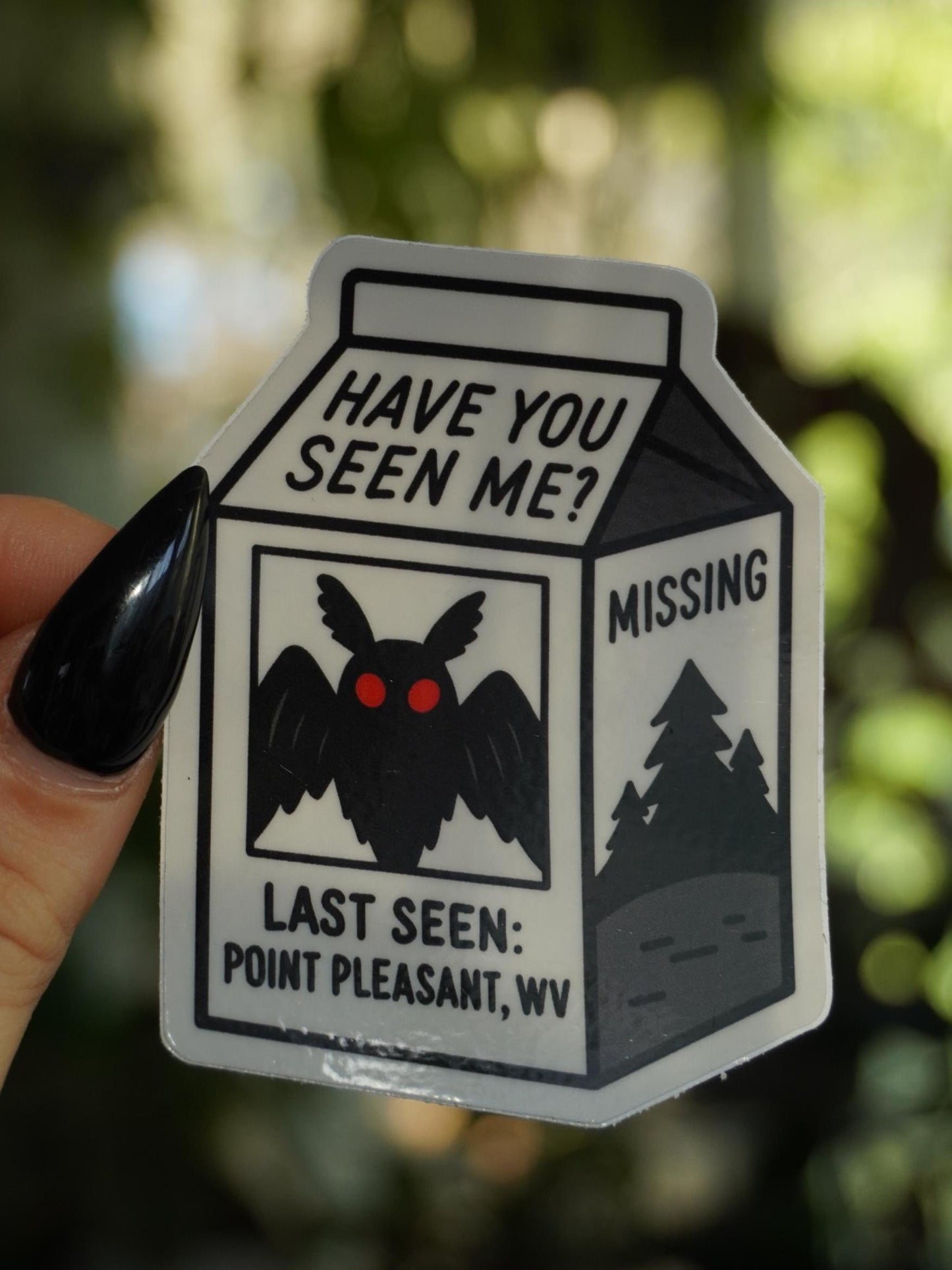 Missing Mothman Sticker