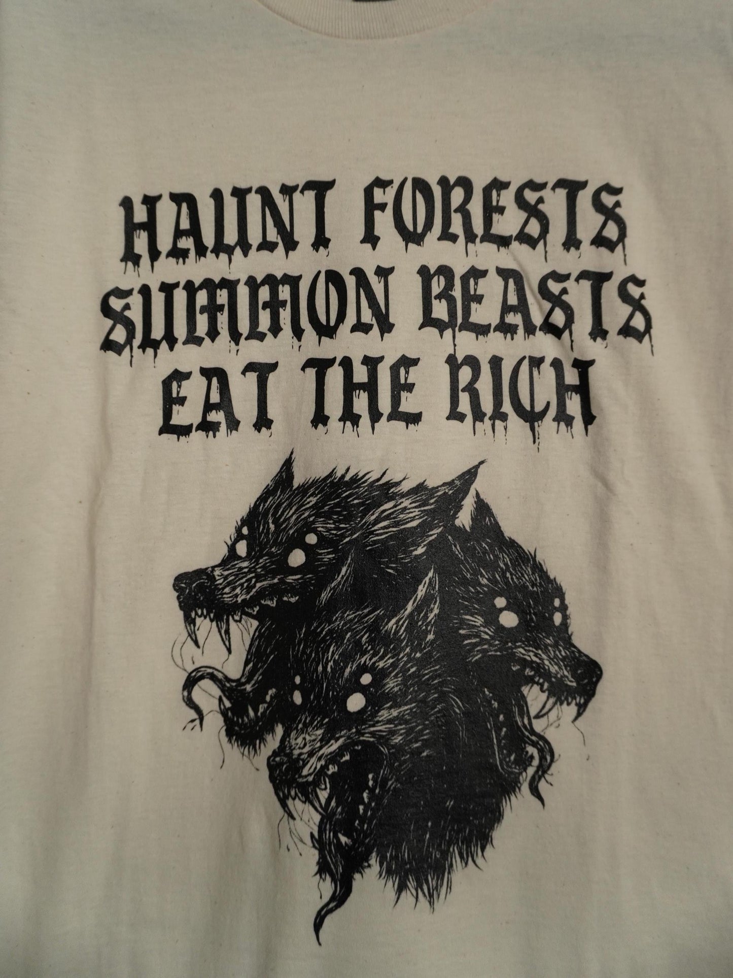 Eat The Rich T-Shirt - Natural
