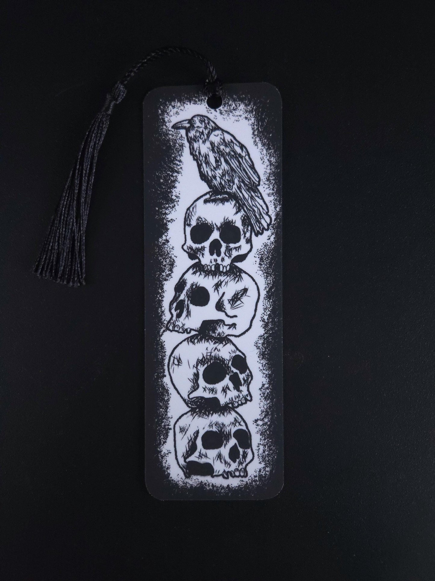 Skulls and Crow Bookmark