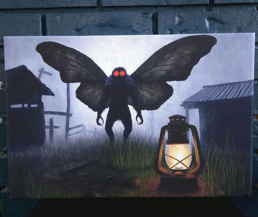 "The Omen" Mothman Canvas Fine Art Print