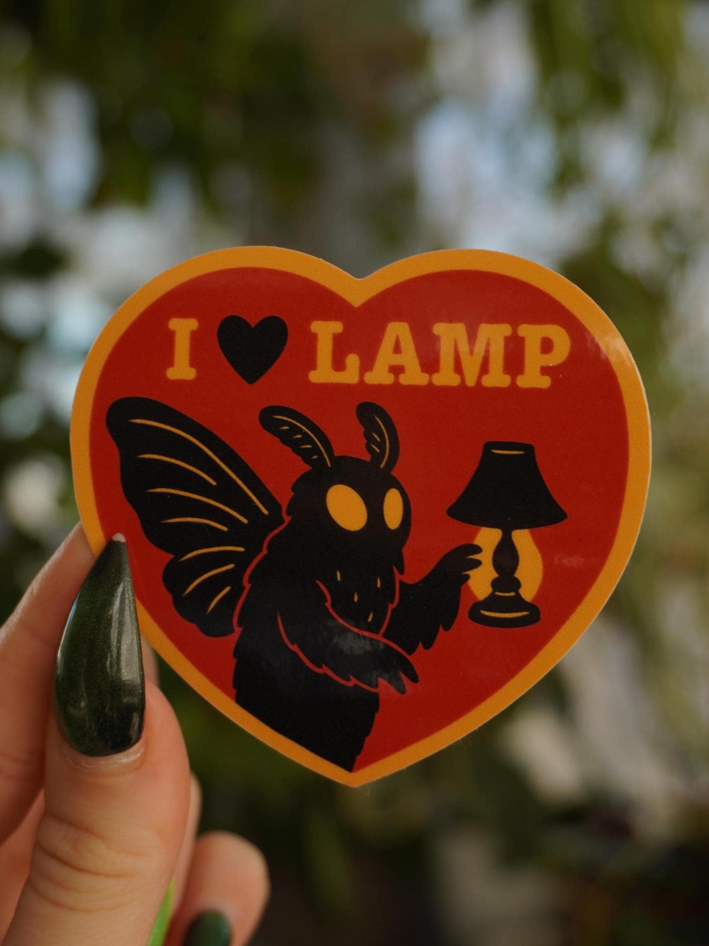 I Love Lamp Mothman Sticker
