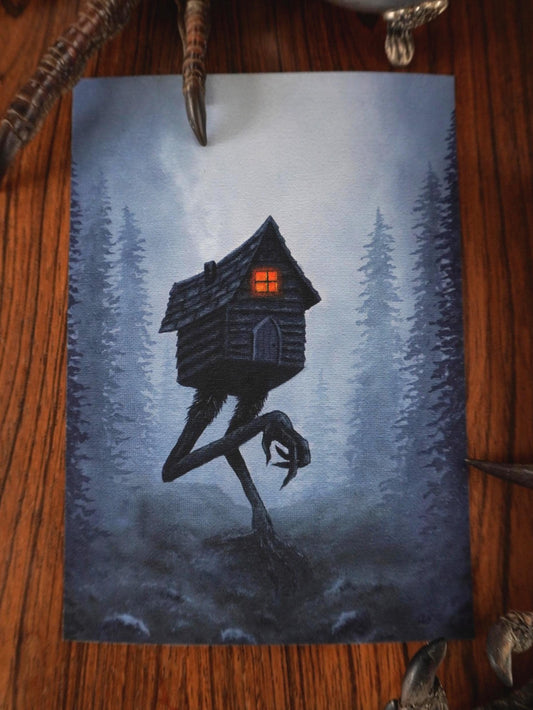 "The Witch" Baba Yaga's Hut Fine Art Print