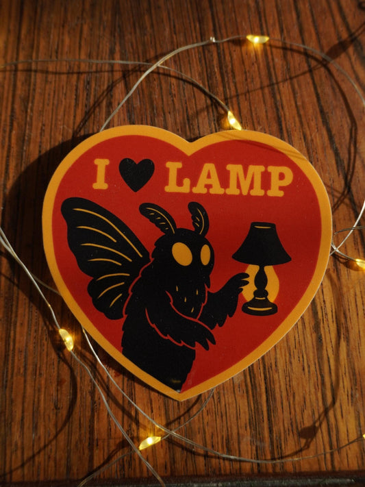 I Love Lamp Mothman Sticker