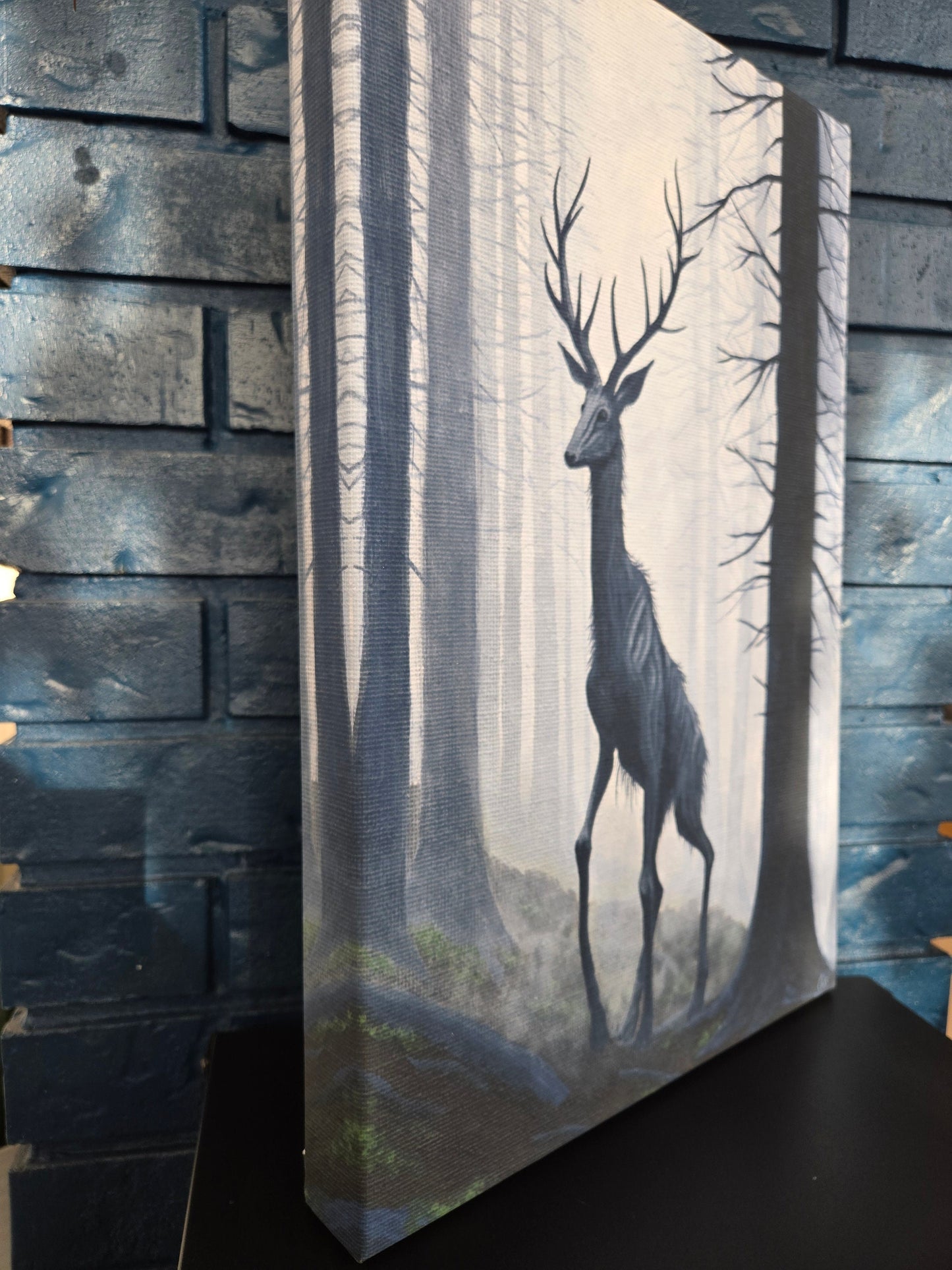 "Forest Guardian" Not-Deer Stretched Canvas Fine Art Print