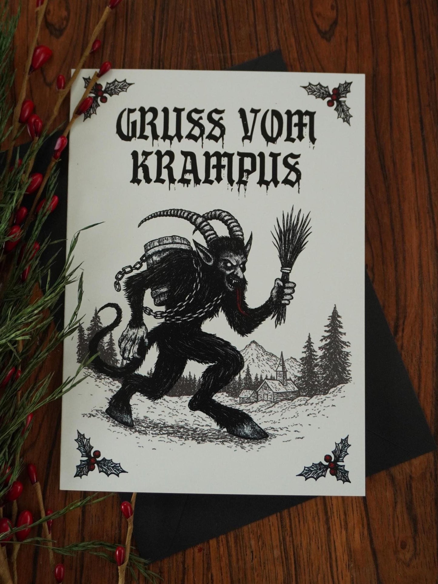 Gruss Vom Krampus Greeting Card