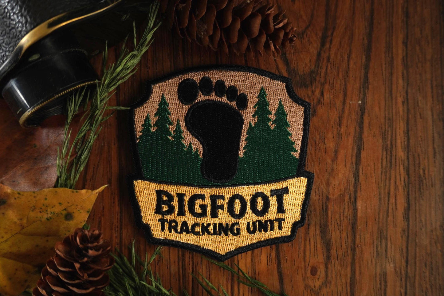 Bigfoot Tracking Unit Embroidered Iron-On Patch