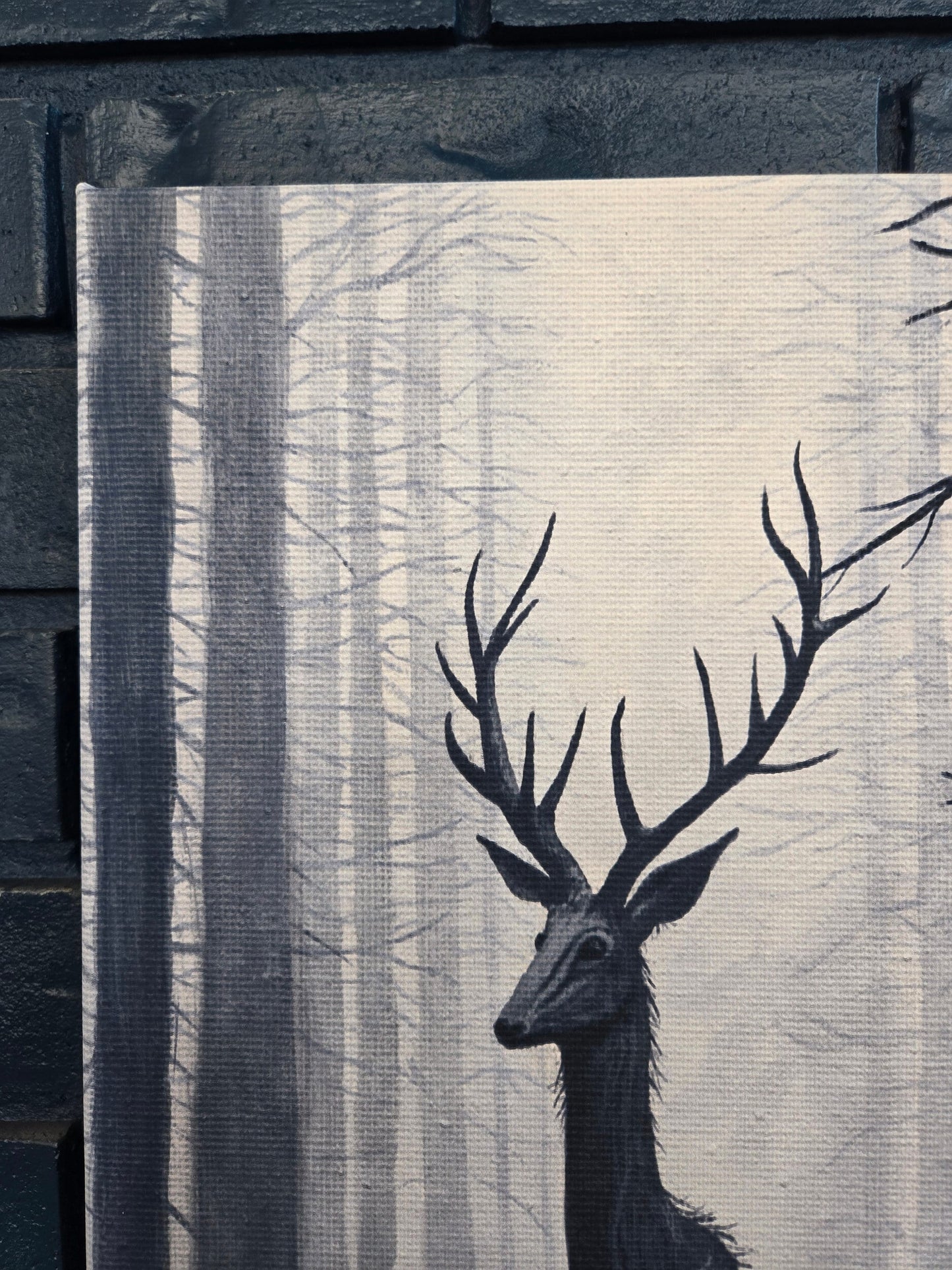 "Forest Guardian" Not-Deer Stretched Canvas Fine Art Print