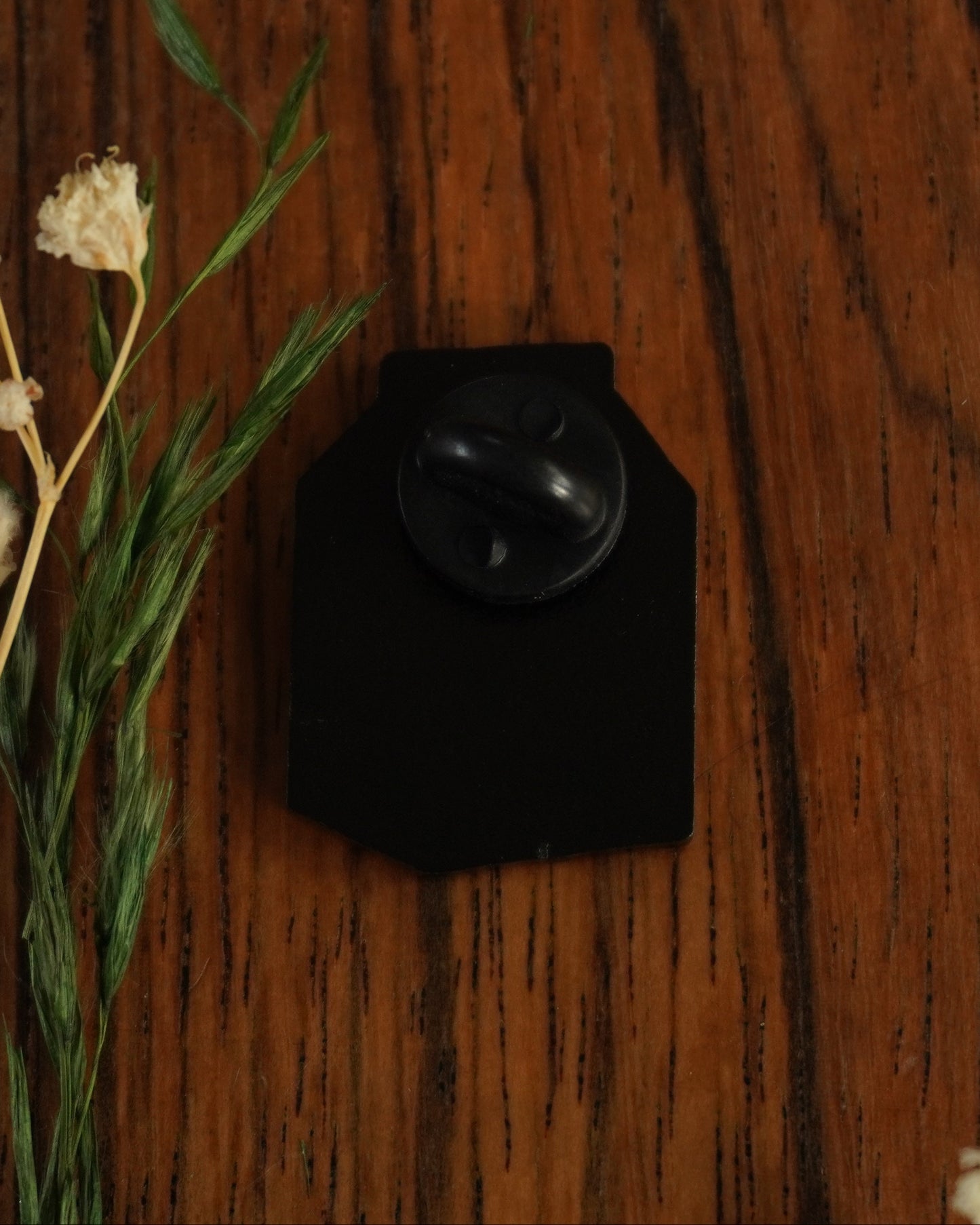 Missing Mothman Enamel Pin, Rubber Clutch