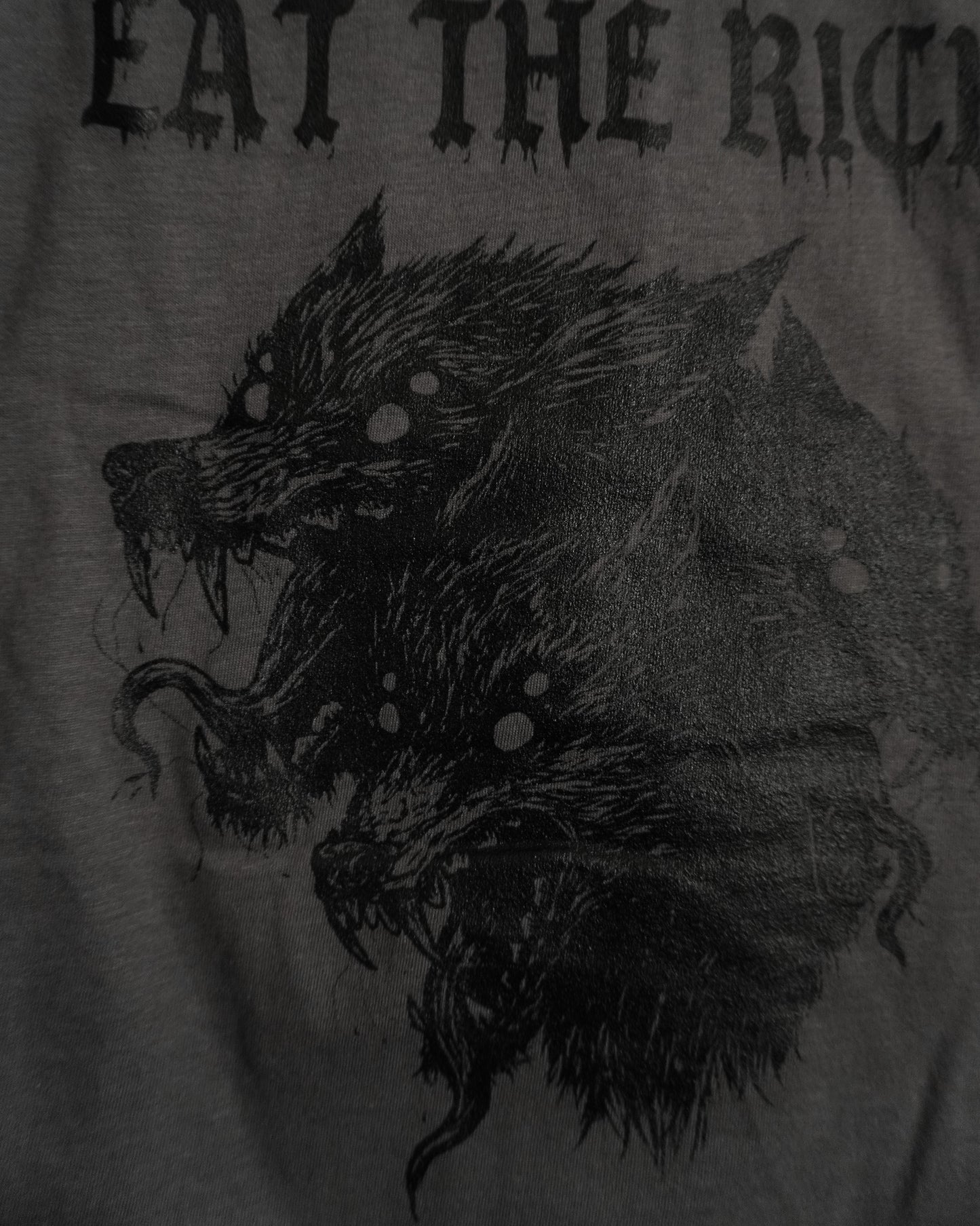 Eat The Rich T-Shirt - Charcoal