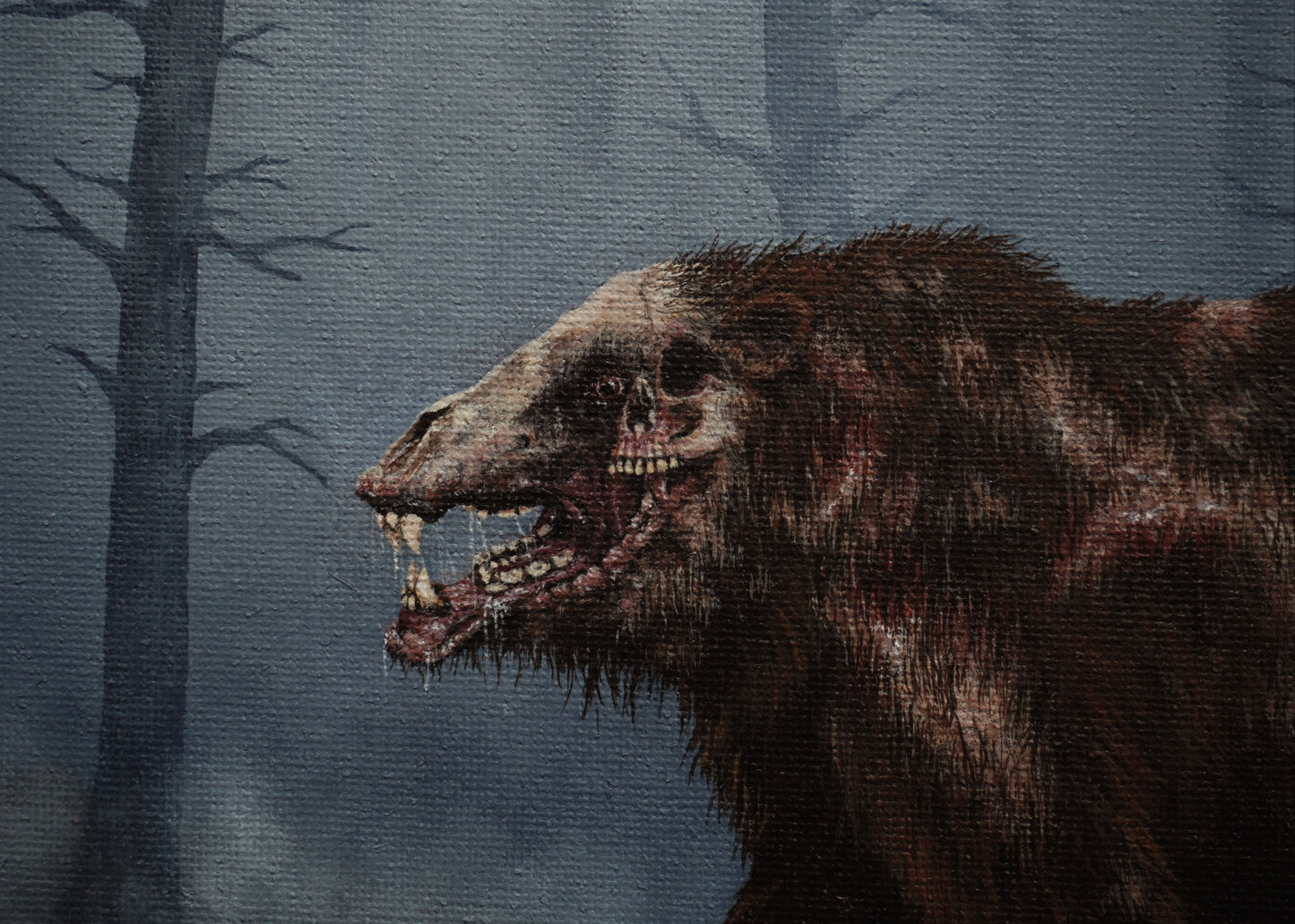 "Refracted" Mutant Bear Original Acrylic Painting