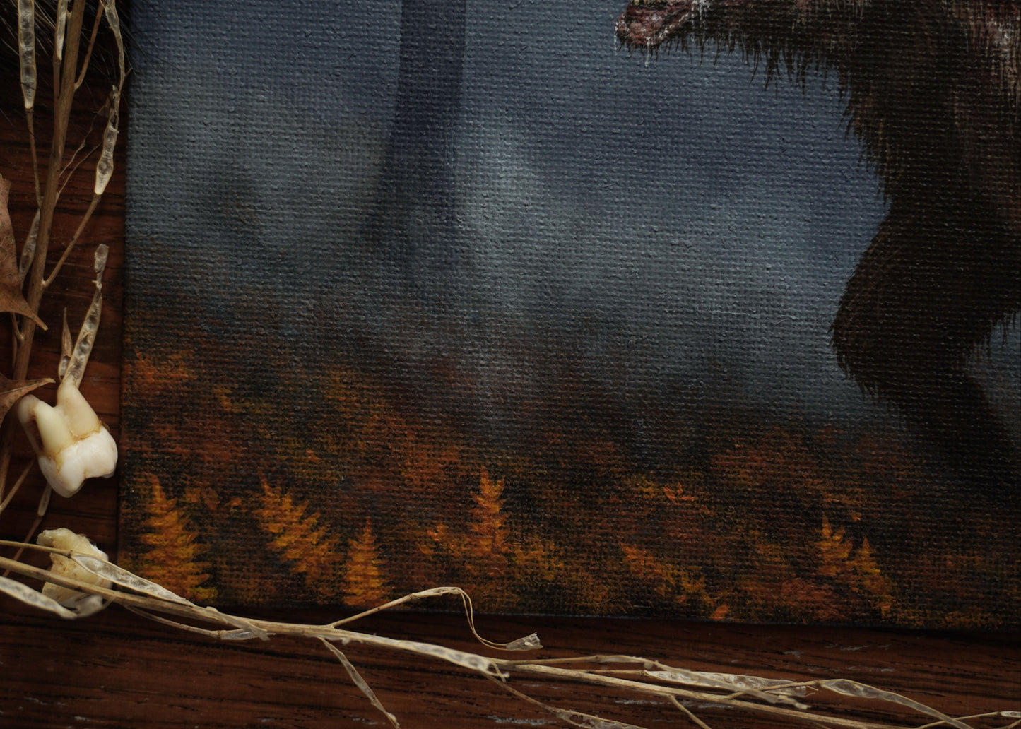 "Refracted" Mutant Bear Original Acrylic Painting