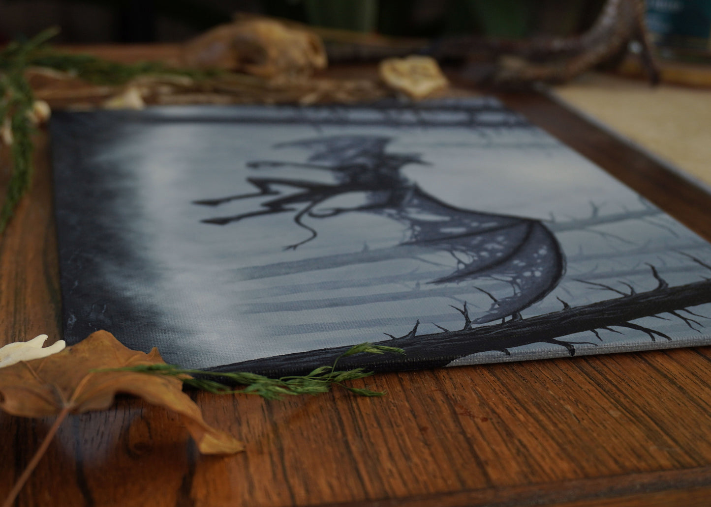 "The Harbinger" Jersey Devil Original Acrylic Painting