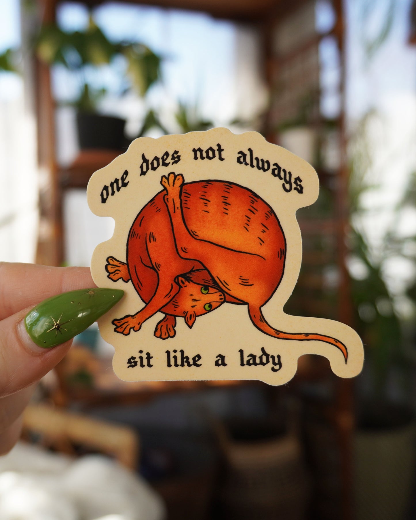 Sit Like A Lady Sticker