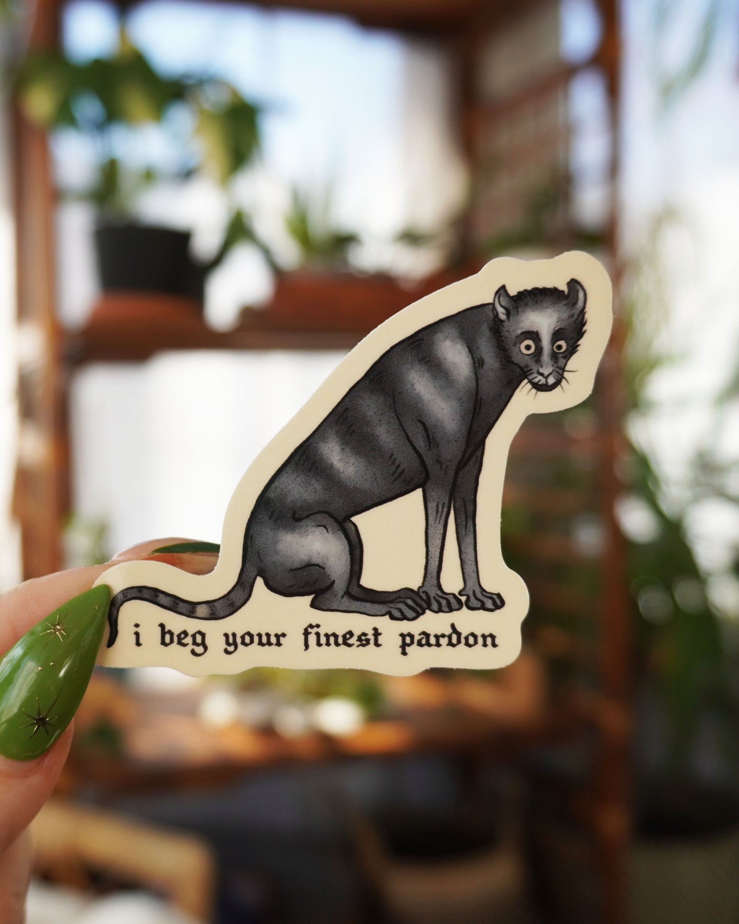 Beg Your Pardon Sticker