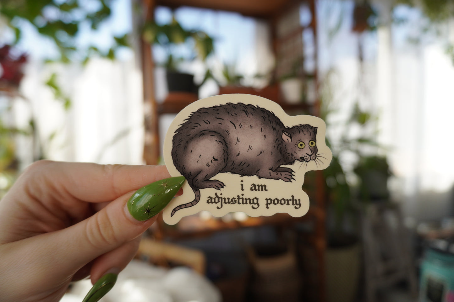 I Am Adjusting Poorly Sticker