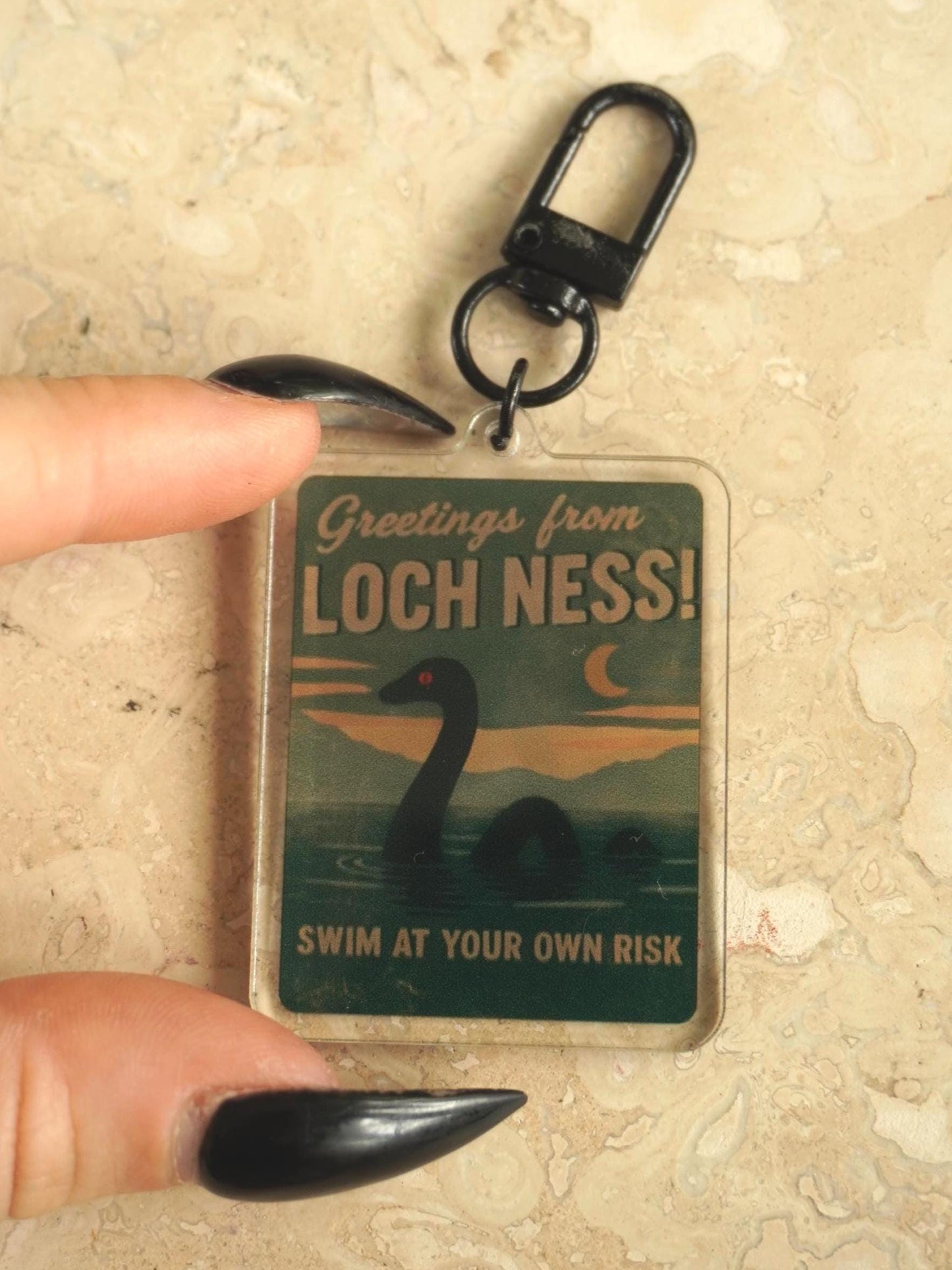 Loch Ness Acrylic Keychain