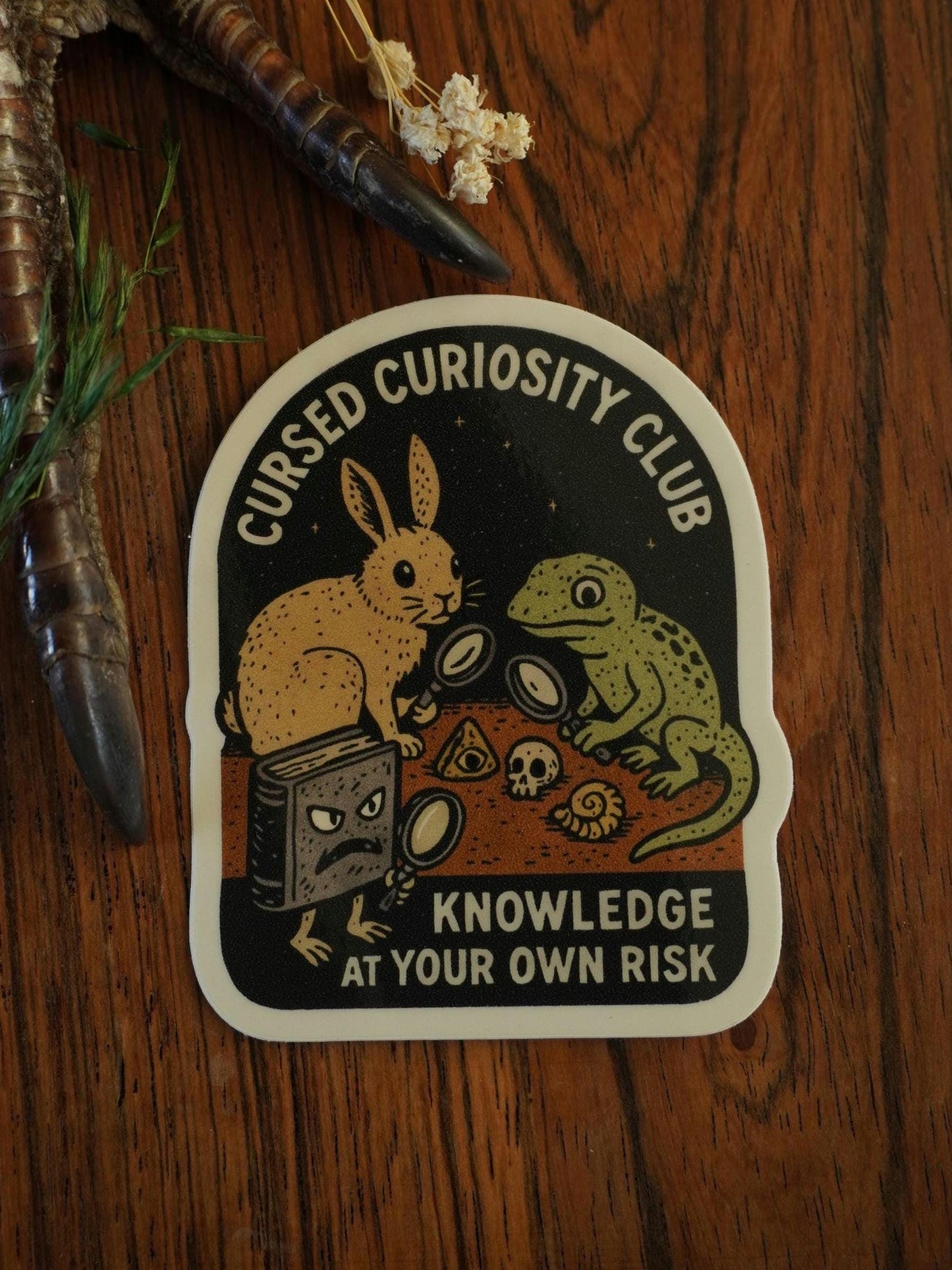Cursed Curiosity Club Sticker
