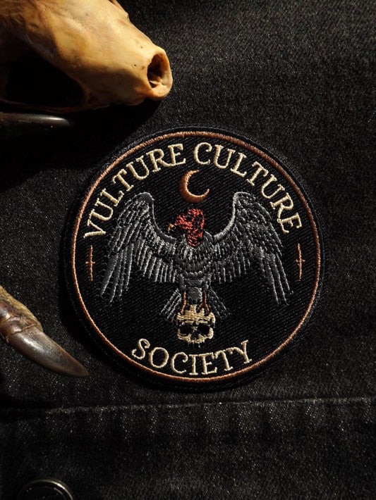 Vulture Culture Society Embroidered Iron-On Patch