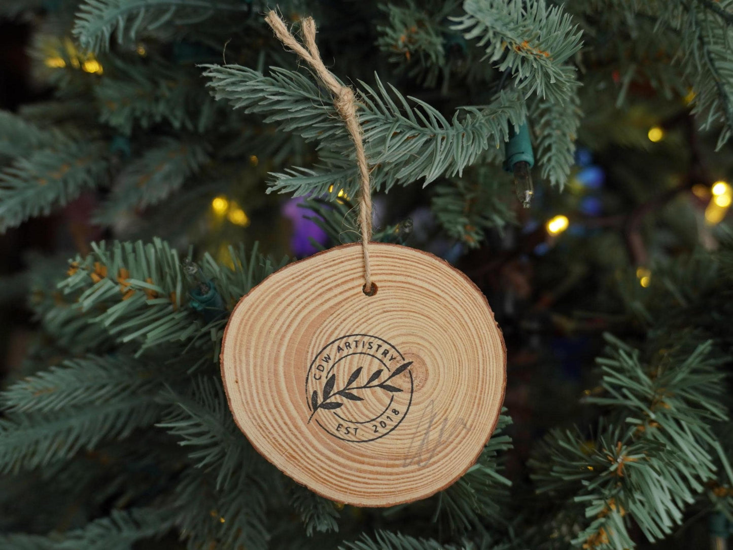 Bigfoot Hand Painted Wood Ornament, Holiday Decor, Gallery Wall