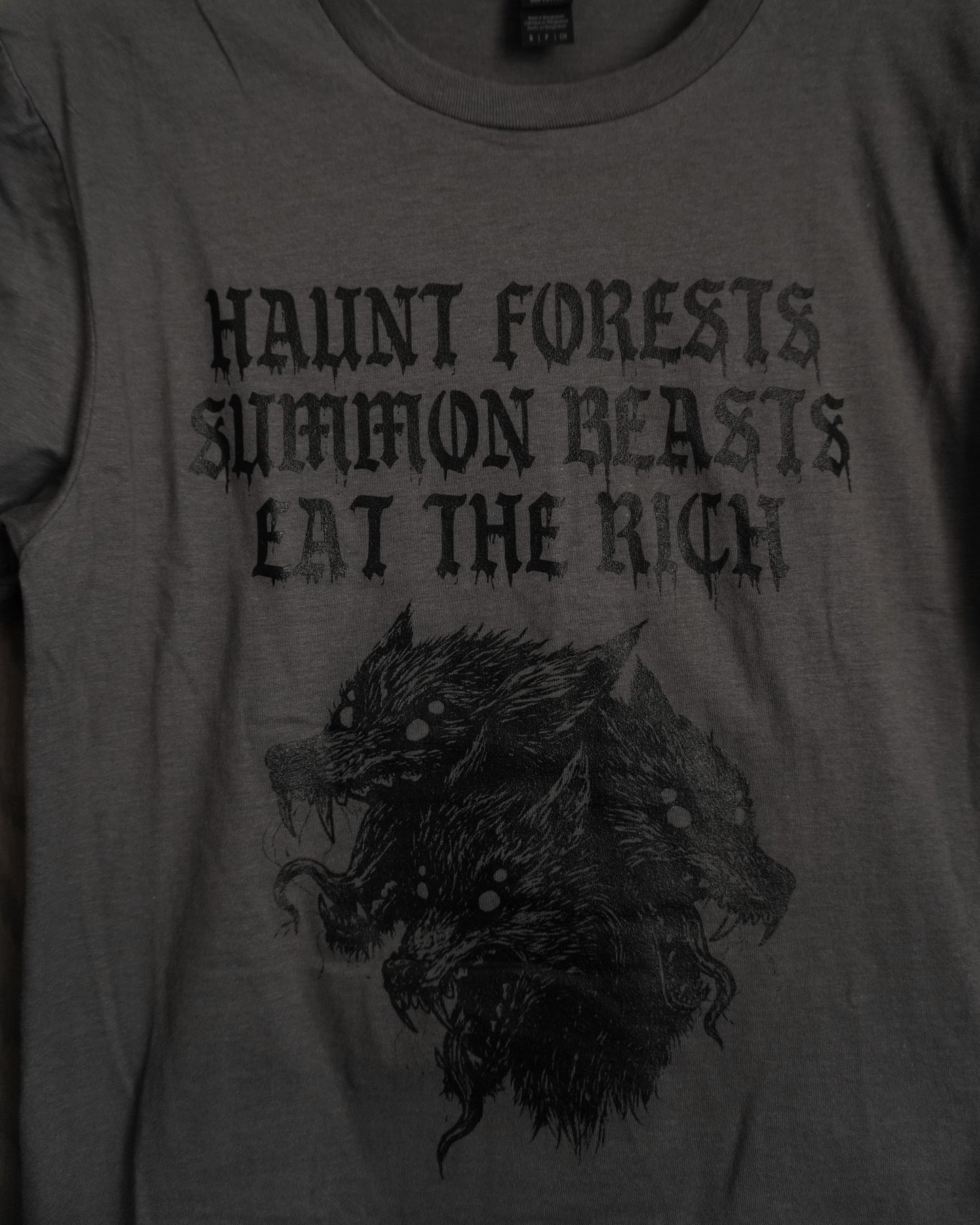 Eat The Rich T-Shirt - Charcoal