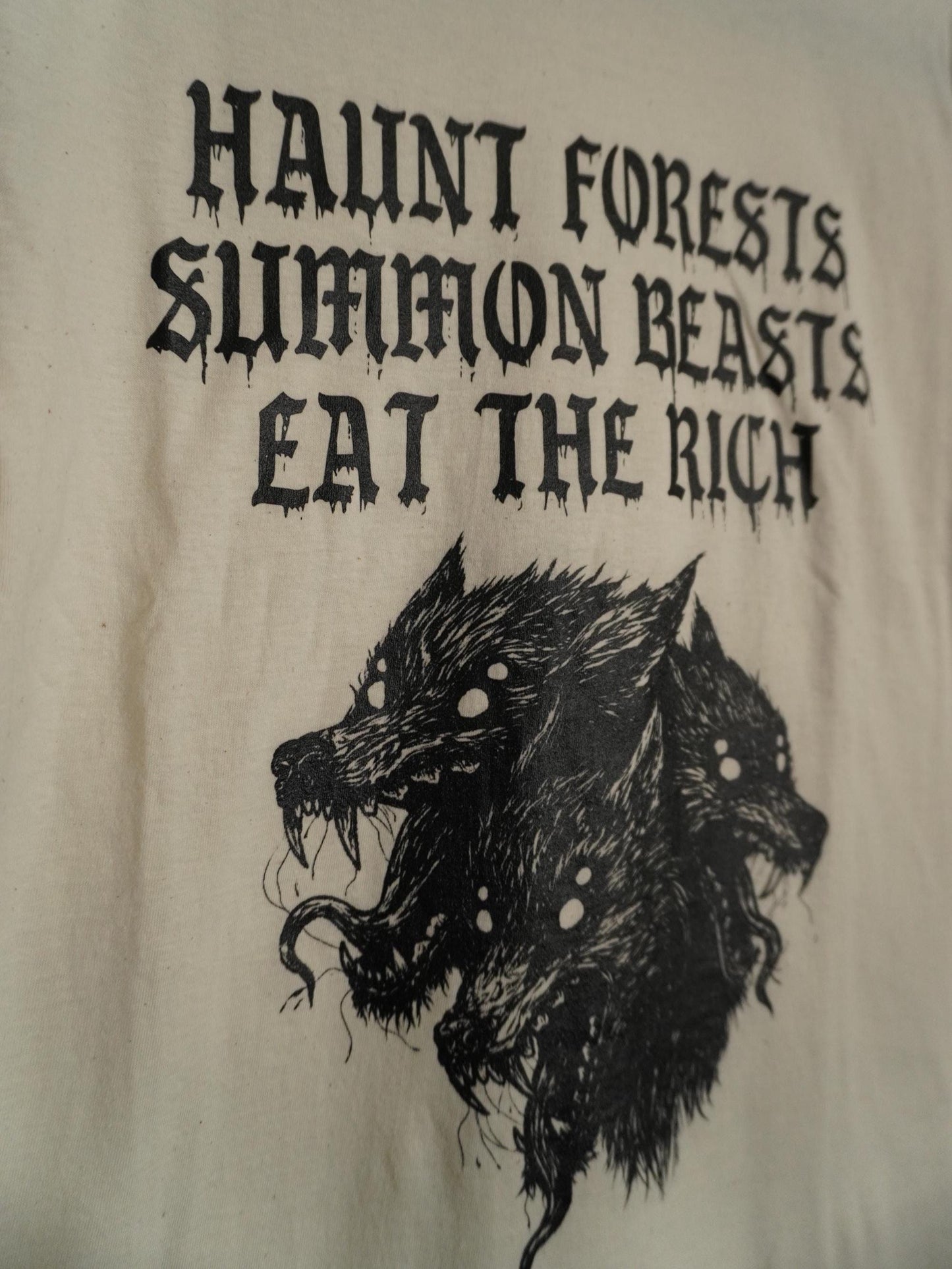 Eat The Rich T-Shirt - Natural