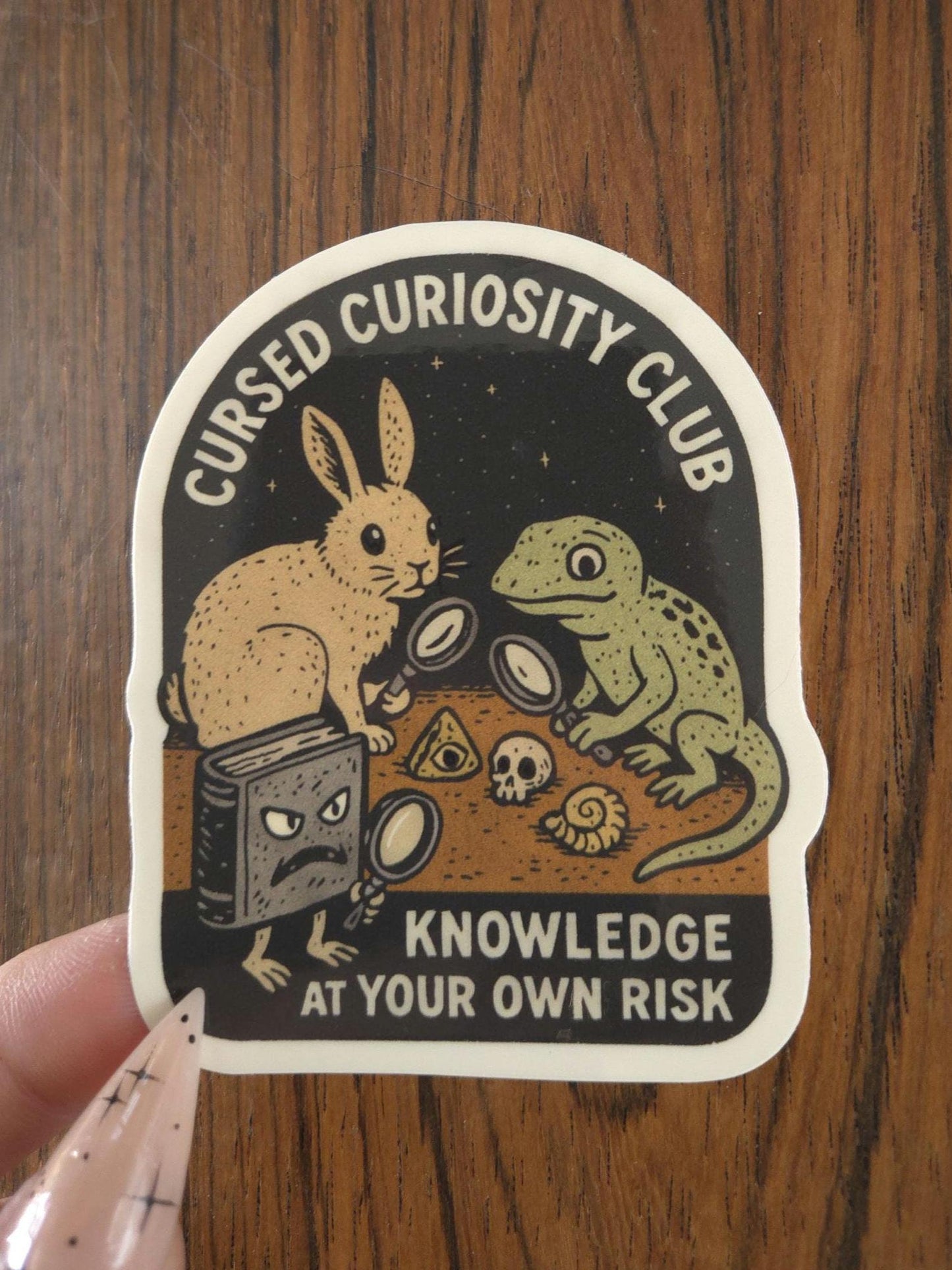 Cursed Curiosity Club Sticker
