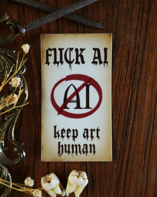 Fuck AI Sticker