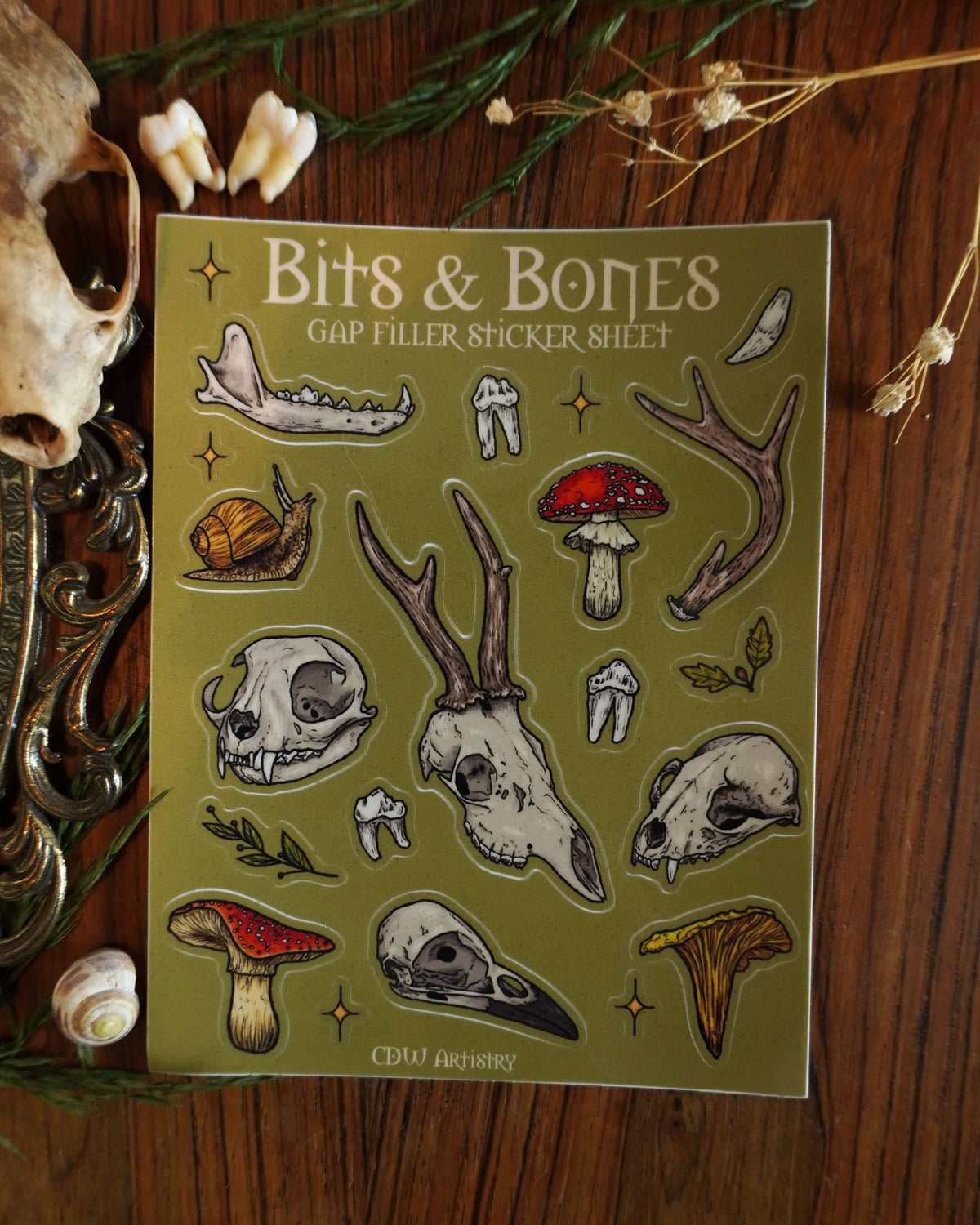 Bits & Bones Gap Filler Sticker Sheet