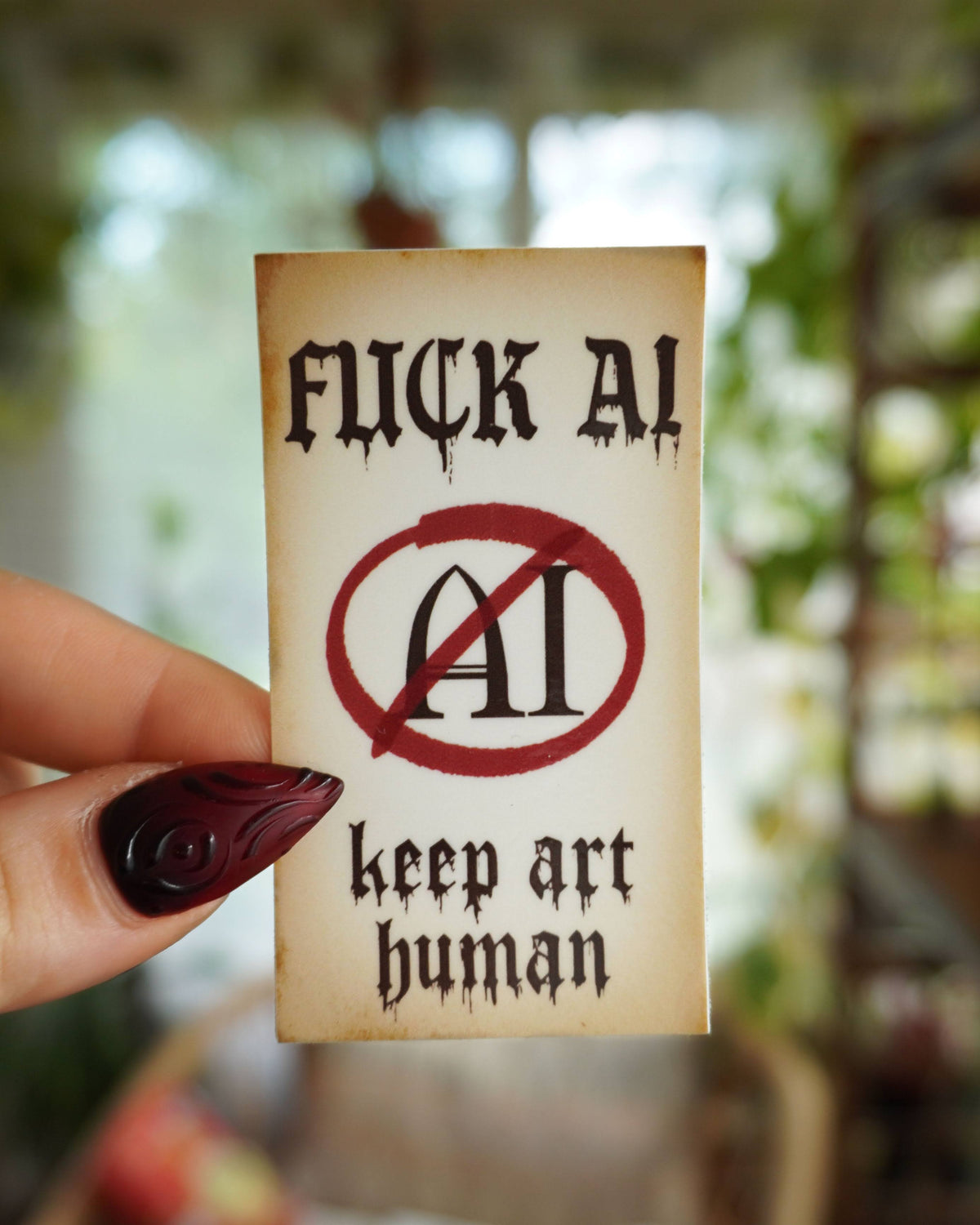 Fuck AI Sticker