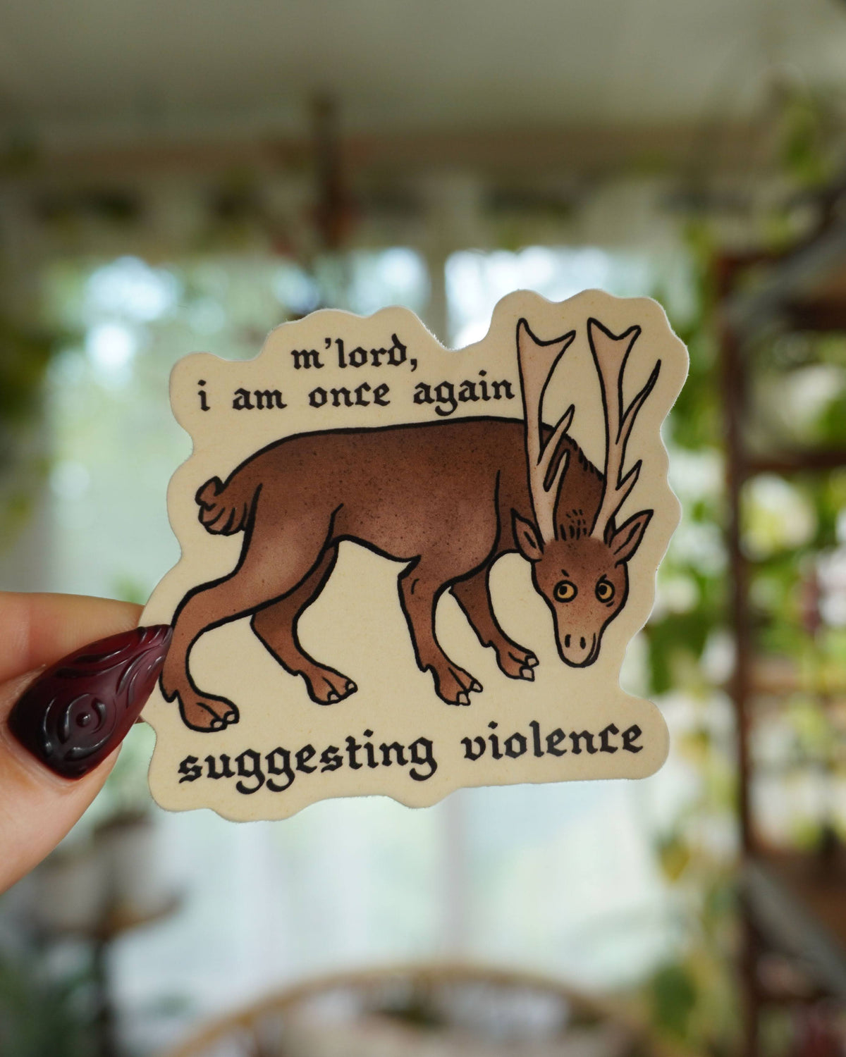 Suggesting Violence Sticker