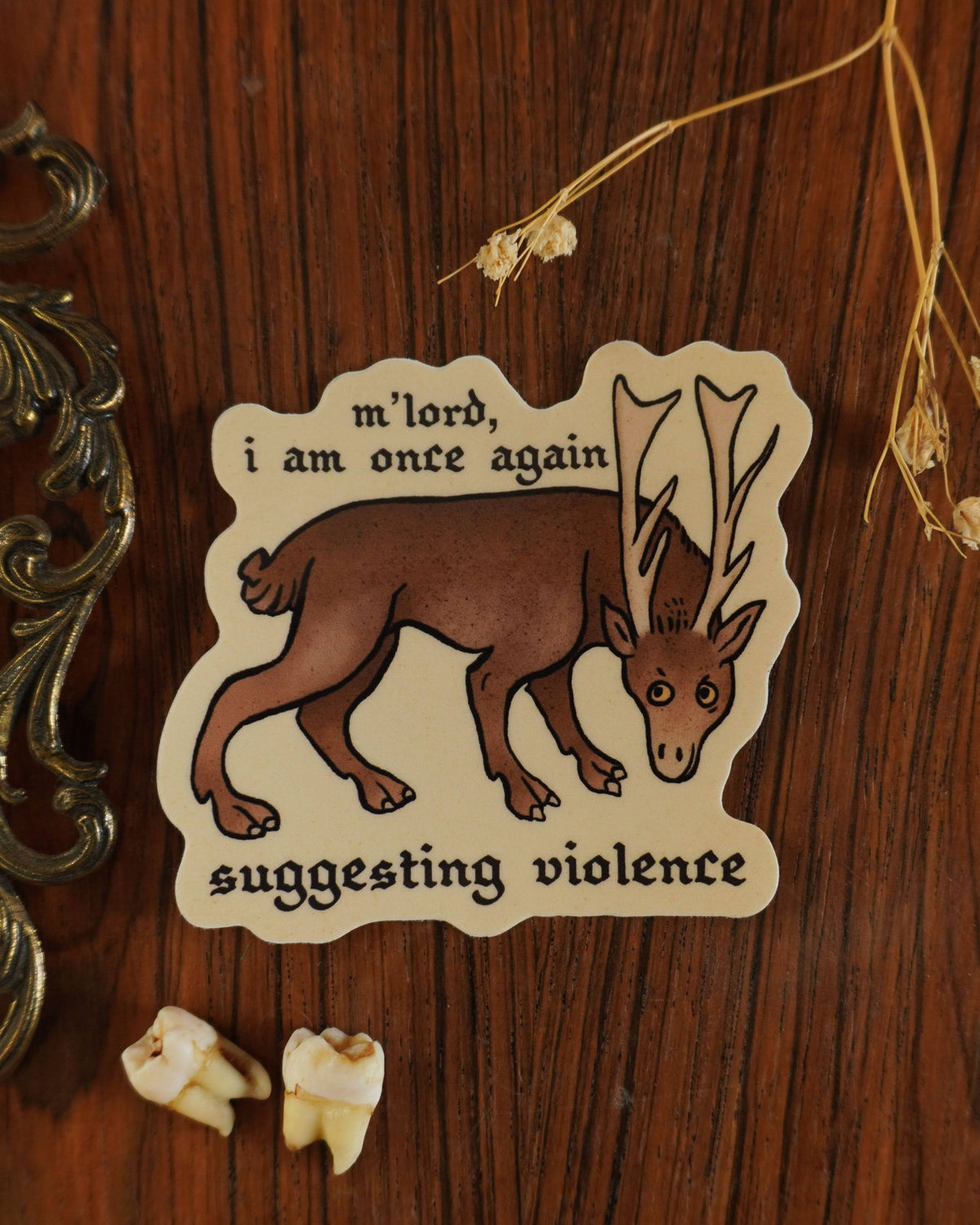 Suggesting Violence Sticker